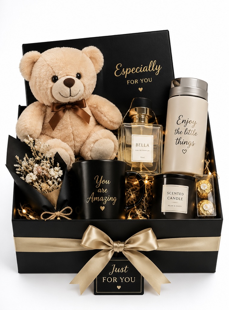 Teddy bear gift hamper-Nahal bakes